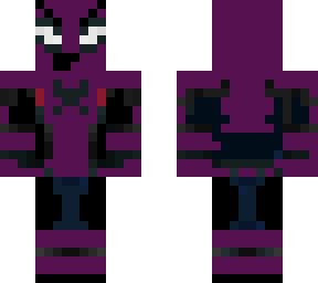 angry purple  man