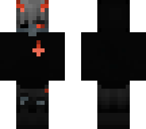 black and red devil