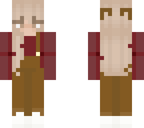 brown overalls <3