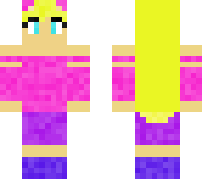 chica gato rosa