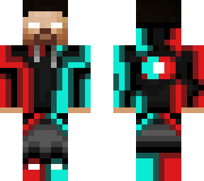 Cool Herobrine Edited V2 Minecraft Skin