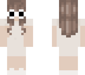 Girl With Cream Dress And Clout Goggles Minecraft Skin