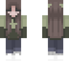 green sweater