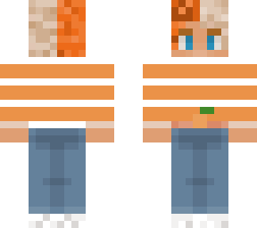 halloween themed skin with a pumpkin belt