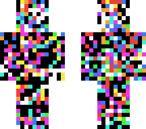 old fashion glitch/ rainbow person