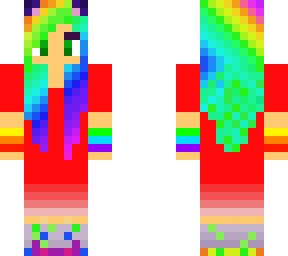 rainbow girl of party