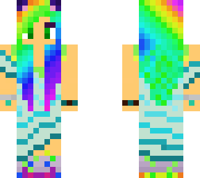 rainbow girl skin gift