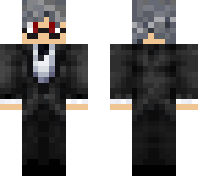 (grey haired)-(red eyes)-(glasses)
