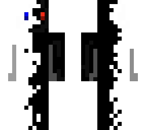 black and white