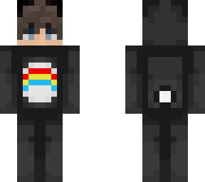 black carebear onesie