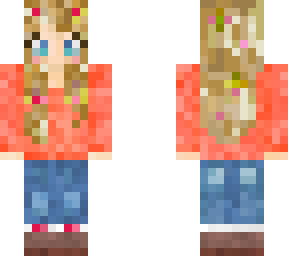 blonde autumn girl