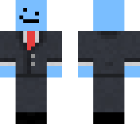blue man in schlatt suit