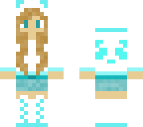 blue panda girl
