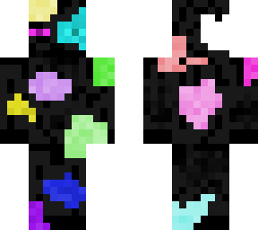 color splashed enderman