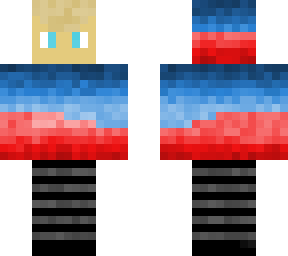 cool red and blue blend