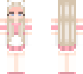 cute blonde maid
