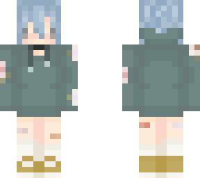 cute elf blue hair