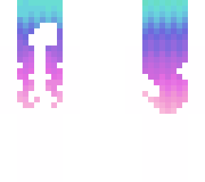 cyan to purple fade hair base