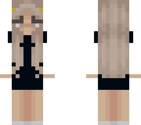 girl with white shirt and black dress