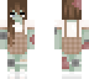 halloween zombie girl skin