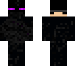 he friend in an ender man out fit