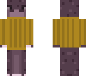 hippo with sweater