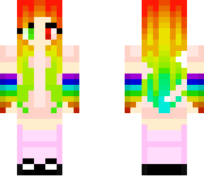 multi color girl