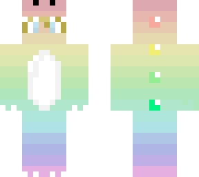 pastel rainbow dino
