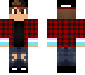 trans boy flag in wrists