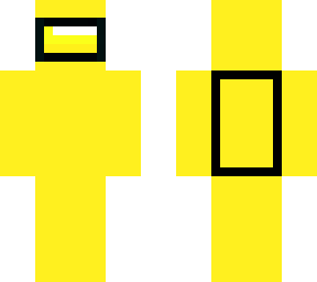 yellow among us character (crewmate)