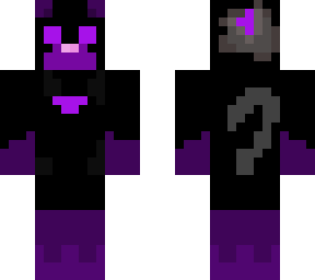 black and purple suit