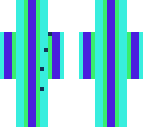 blue and light blue and green skin