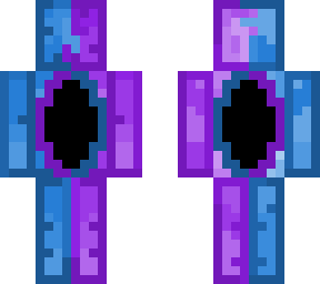 blue and purple portal skin