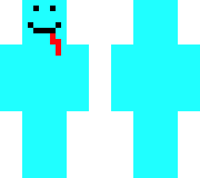 blue face.
