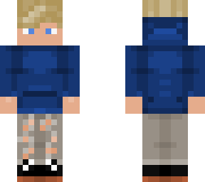 blue hoodie