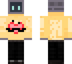 computer head with lover fella merch