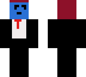 crazy blue man
