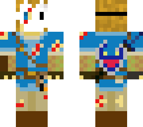 link with mask and blood