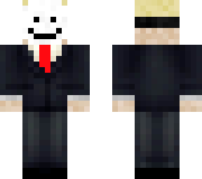mask in suit