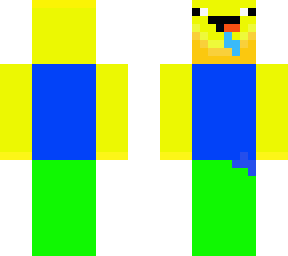 noob (mincraft face + roblox noob)