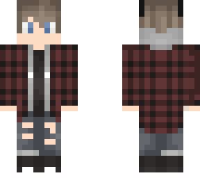 plaid wolf boy
