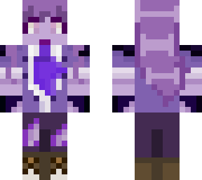 purple guy(william) genderbend