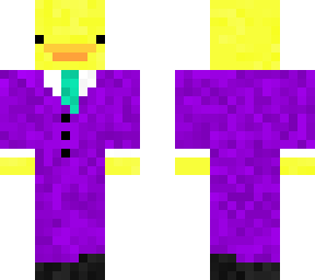 purple suit duck