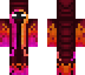 red wizzard with flames