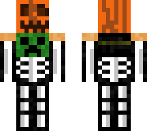 skeleton pumpkin
