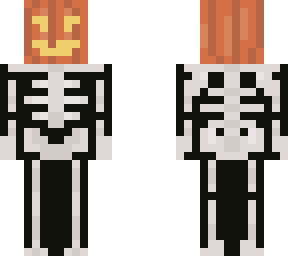 skeleton with pumpkin