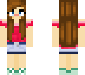 summer girl with brown hair- annabel
