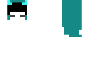 teal demon hair base w/ eyes