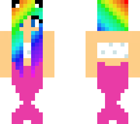 beautiful rainbow mermaid girl