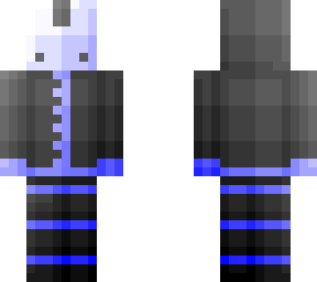 blue & black ink bunny mask